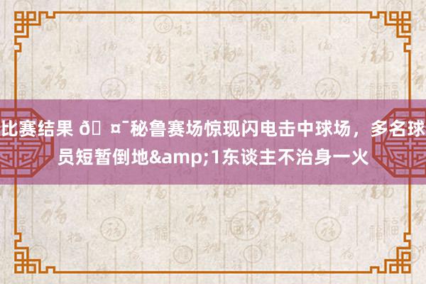 比赛结果 🤯秘鲁赛场惊现闪电击中球场，多名球员短暂倒地&1东谈主不治身一火