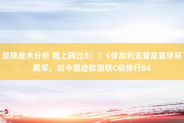 足球战术分析 祖上阔过😢保加利亚曾是寰球杯殿军，如今混迹欧国联C级排行84