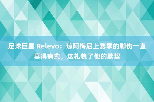 足球巨星 Relevo：琼阿梅尼上赛季的脚伤一直莫得病愈，这礼貌了他的默契