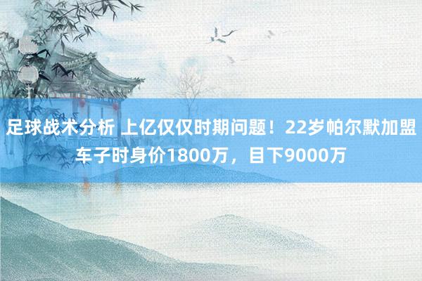 足球战术分析 上亿仅仅时期问题！22岁帕尔默加盟车子时身价1800万，目下9000万